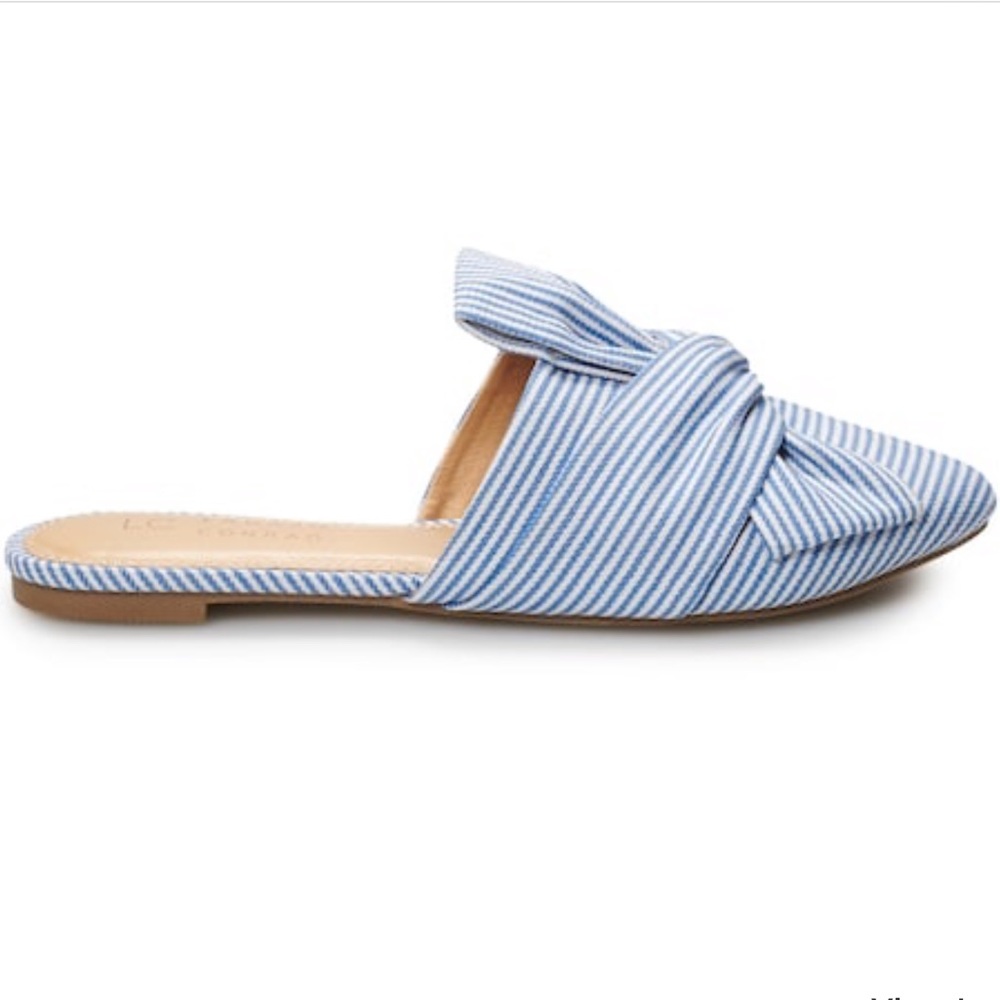 LC LAUREN CONRAD Tie Front Mules - Picture 2 of 4